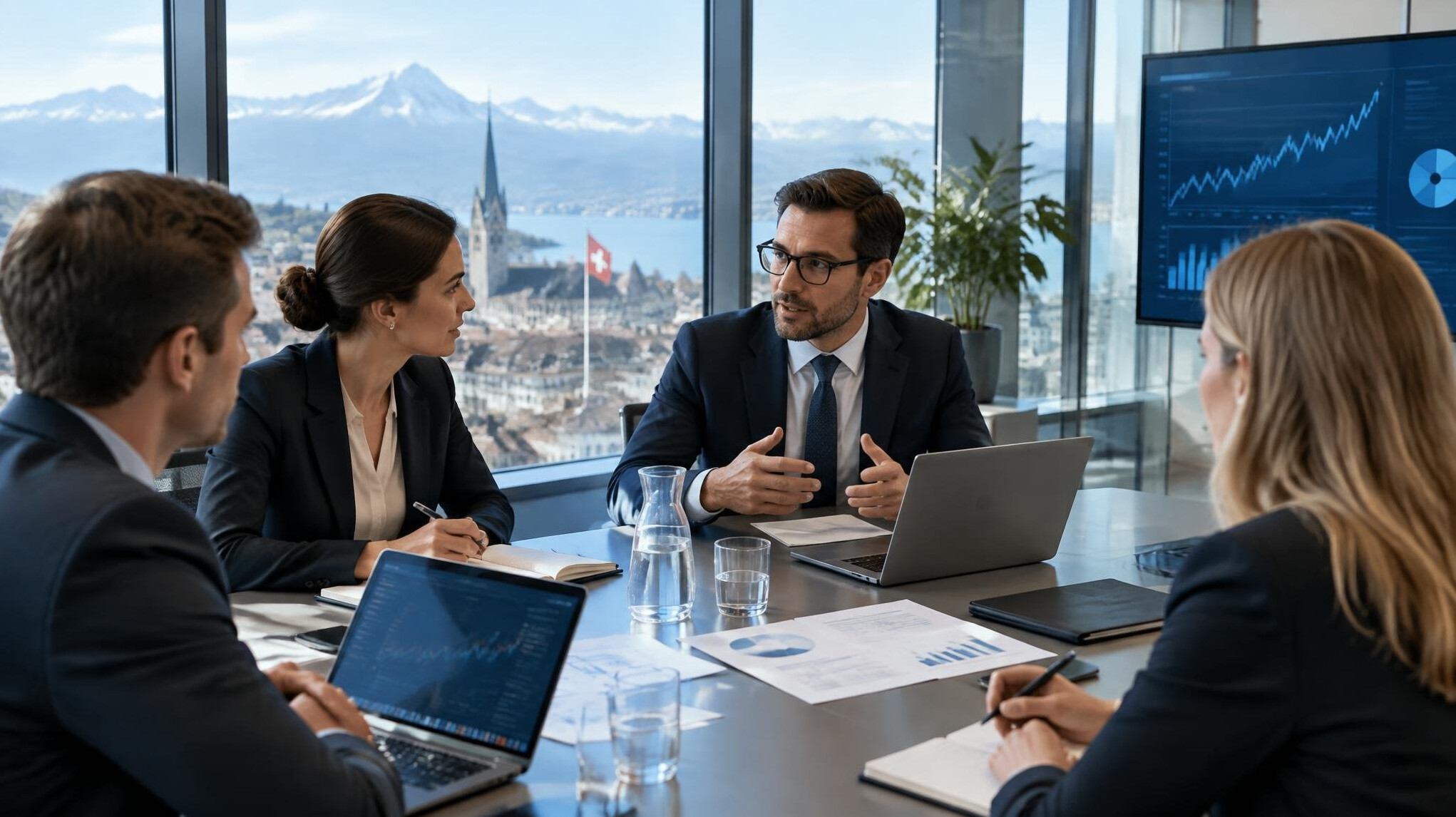 modern swiss office meeting