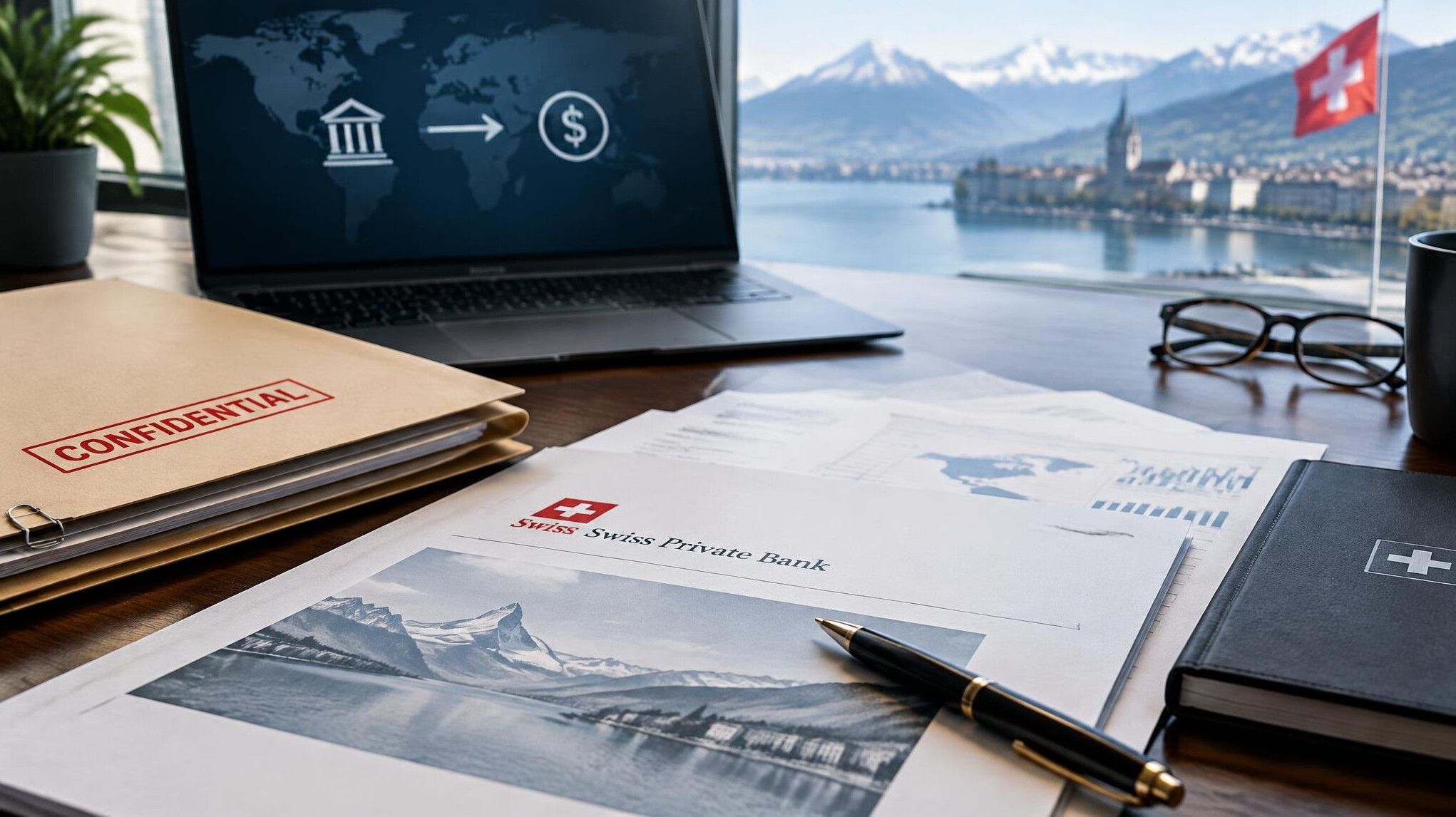 financial documents on desk
