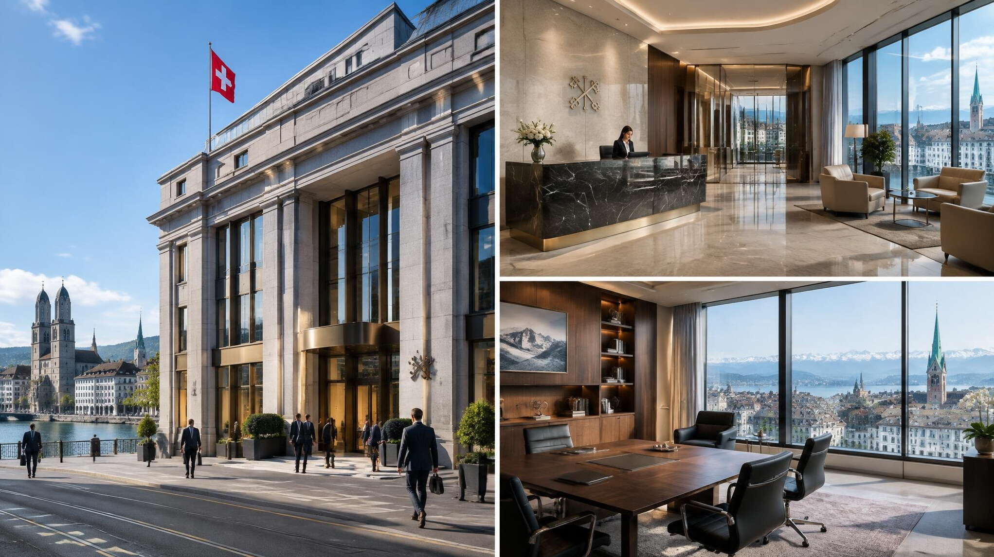 swiss bank building exterior