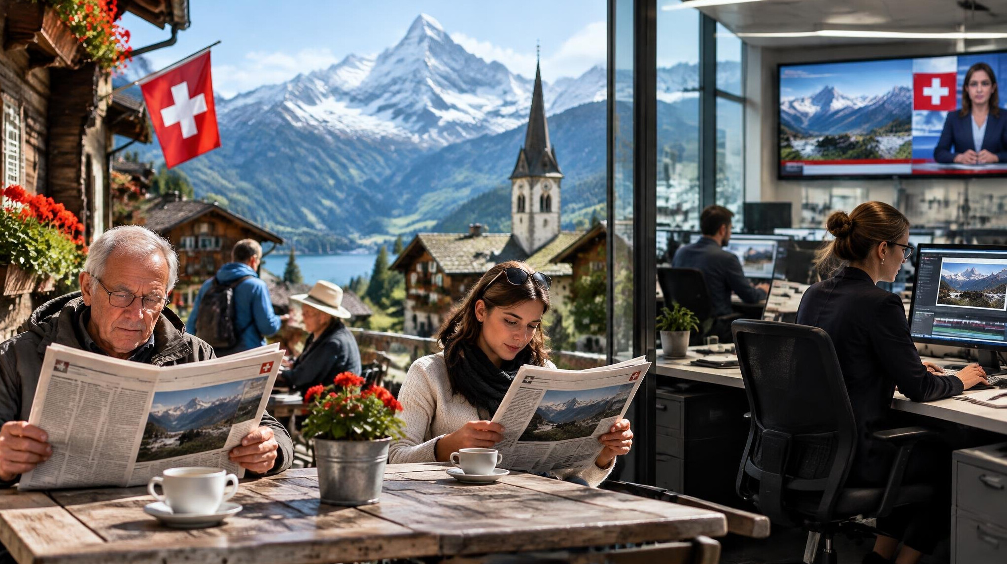 mountain village switzerland