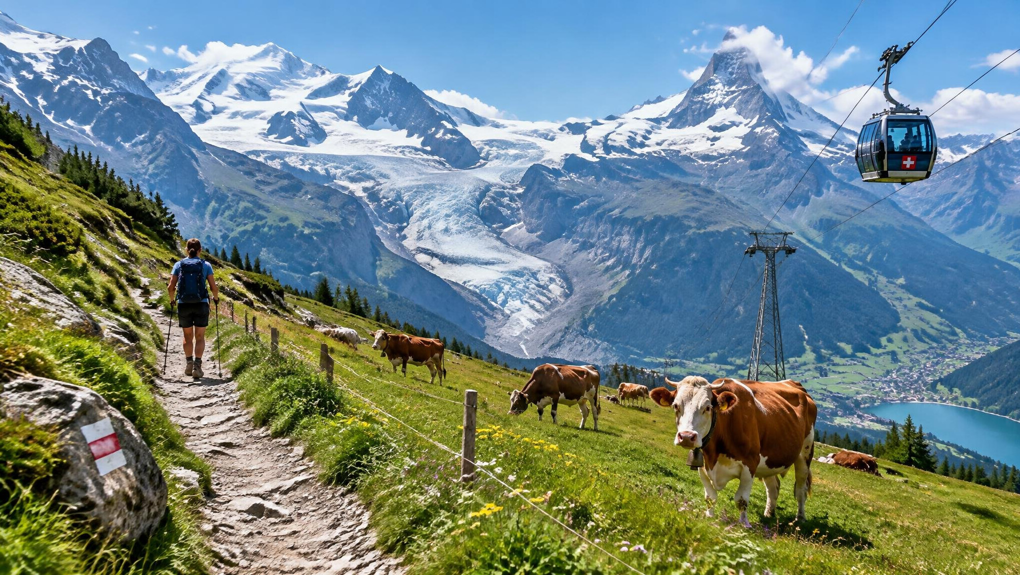swiss alps glacier
